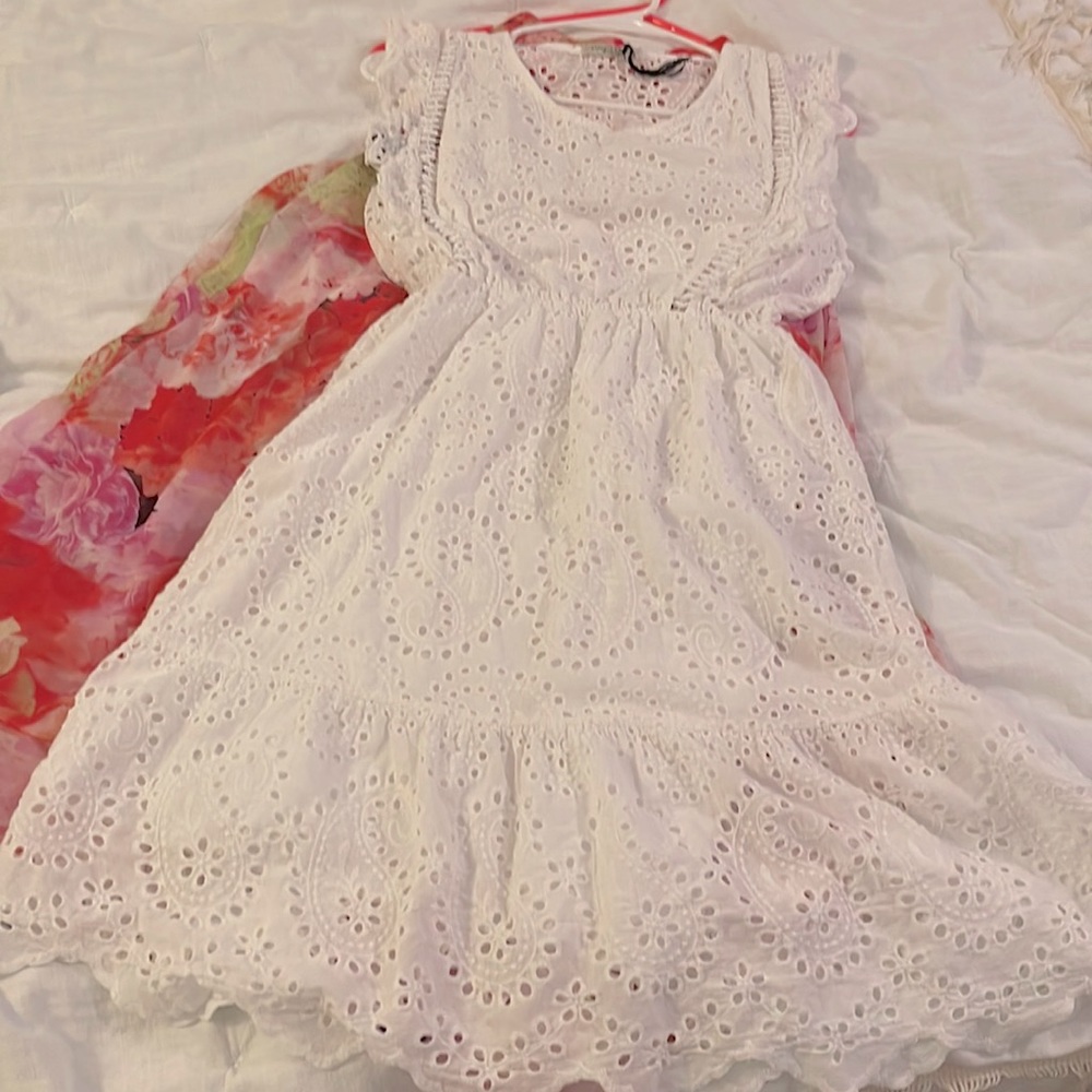 White with paisley details